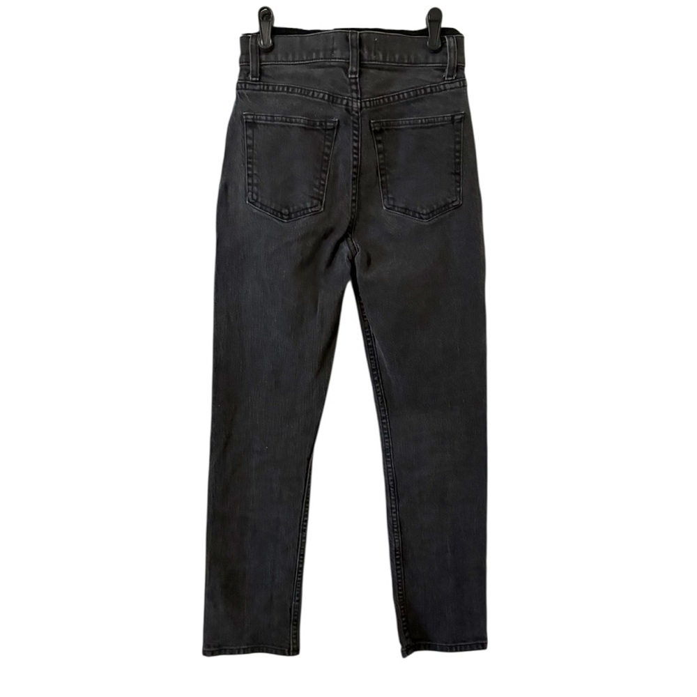 Reformation Liza High Rise Straight Jeans in Washed Black Size 24 - Picture 7 of 9
